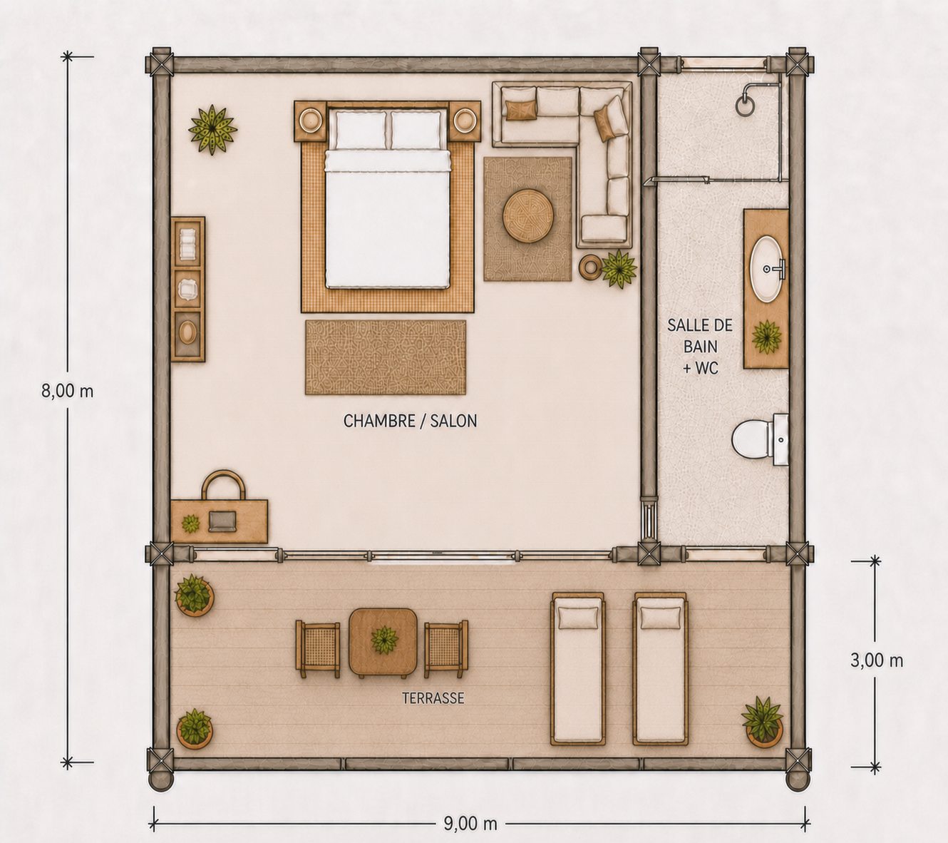 Premium villa floor plan